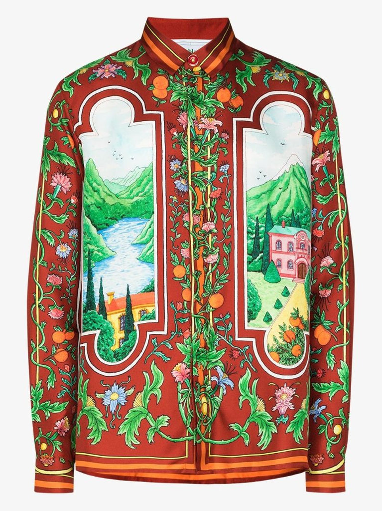 X Browns 50 FenÃ_x0083_Âªtre Sur Le Lac Silk Shirt