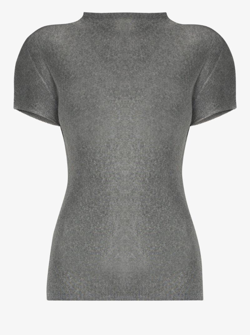 Mist Basics High Neck PlissÃ_x0083_Â© Top