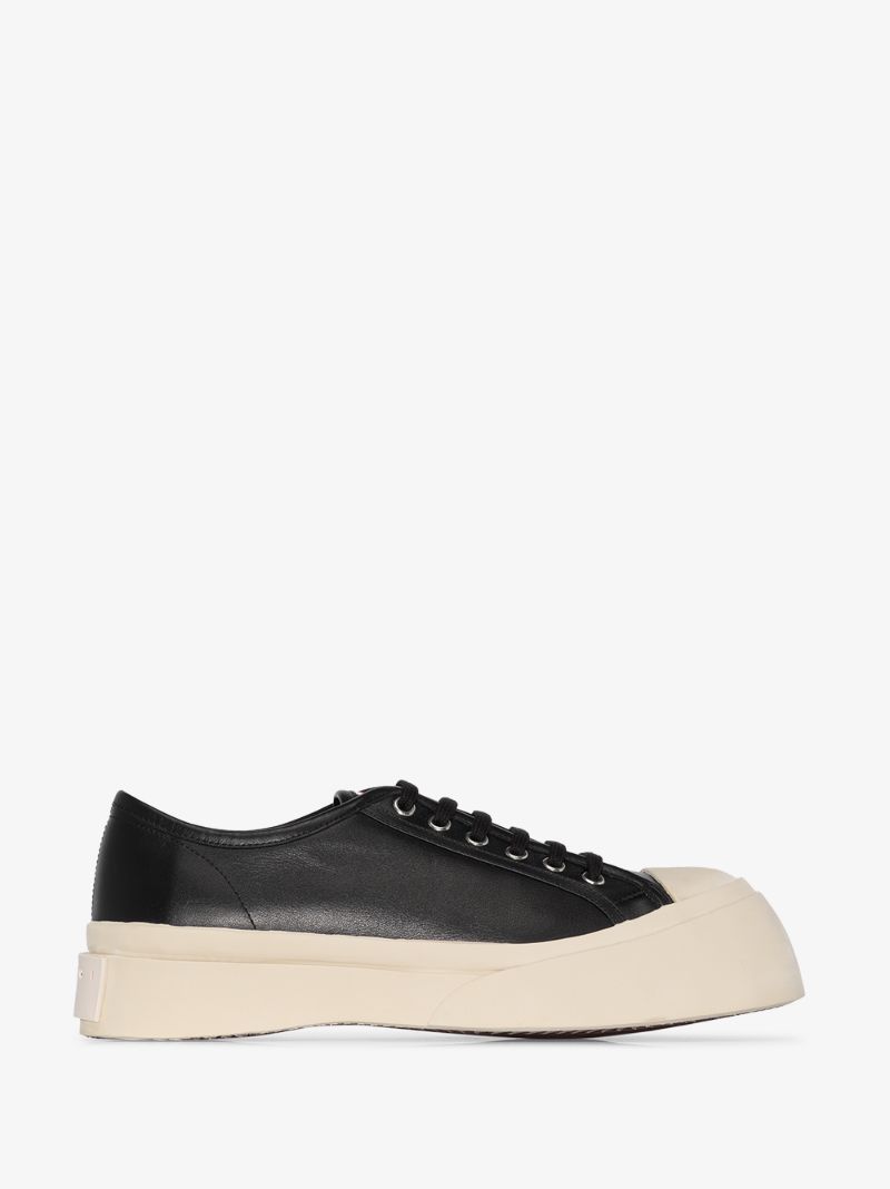 Black Pablo Leather Sneakers