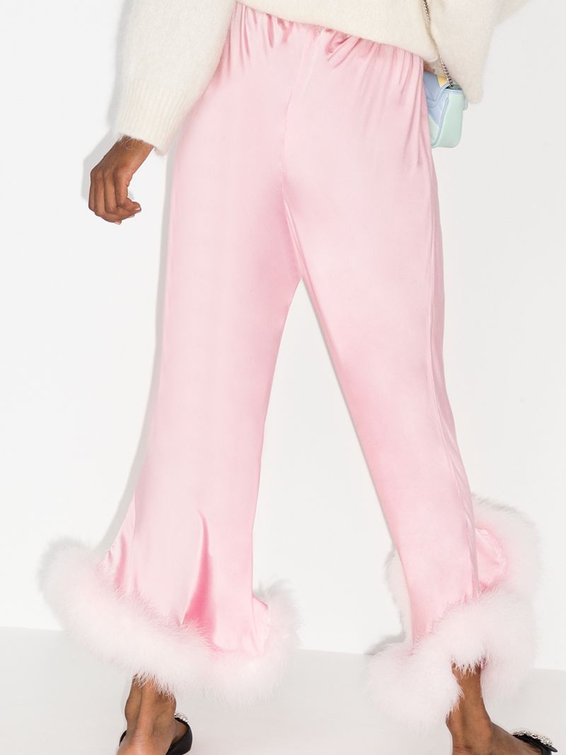 Boudoir Feather Hem Trousers