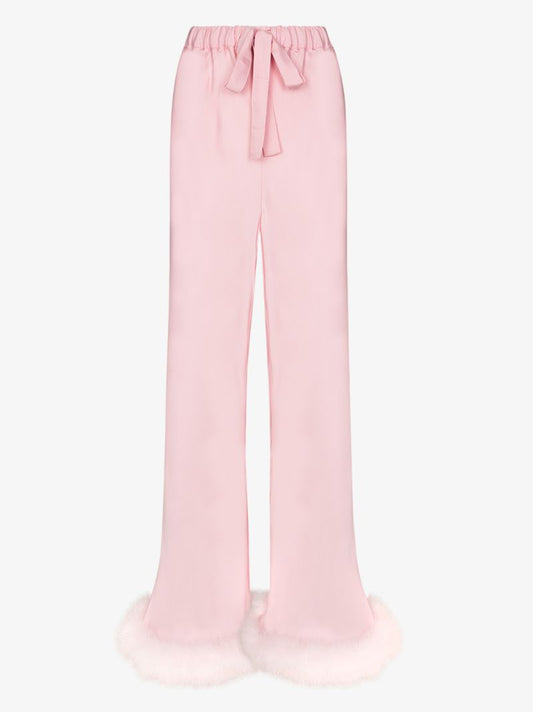 Boudoir Feather Hem Trousers