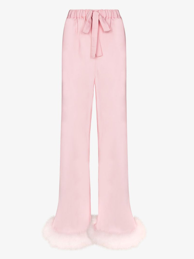 Boudoir Feather Hem Trousers