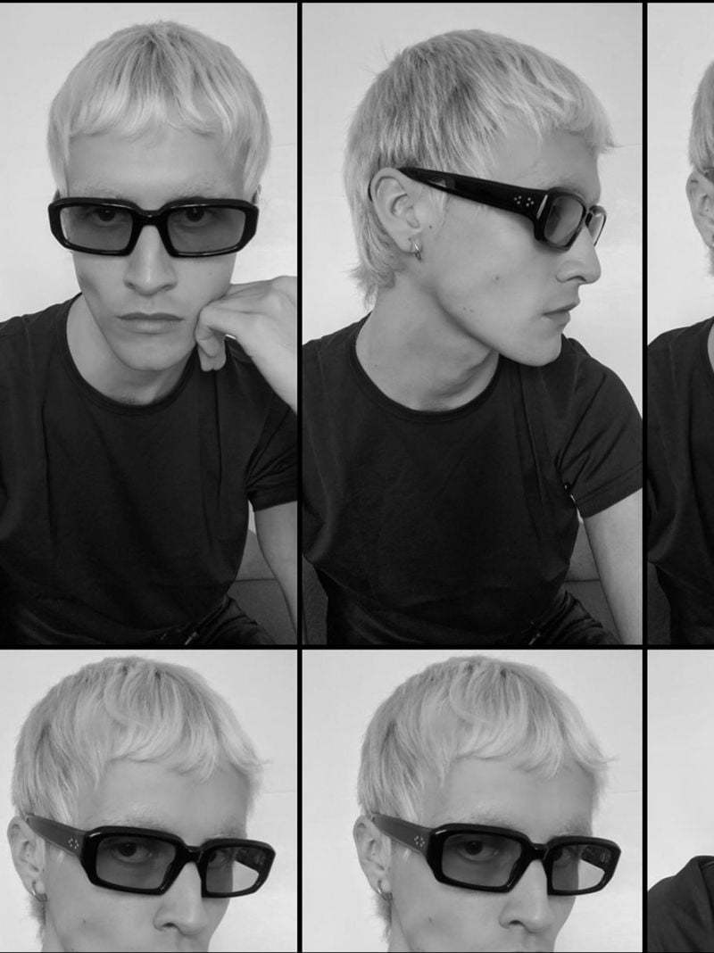 Black Mektoub Rectangle Sunglasses