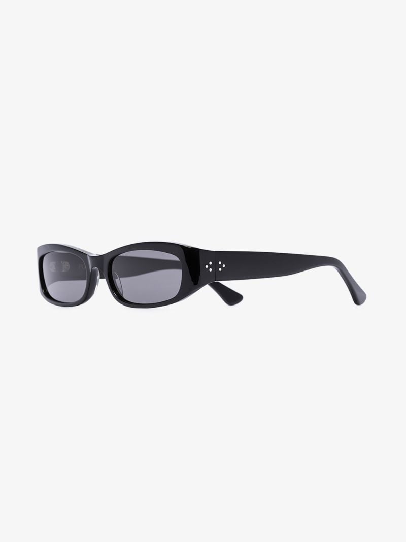 Black Leila Rectangle Sunglasses