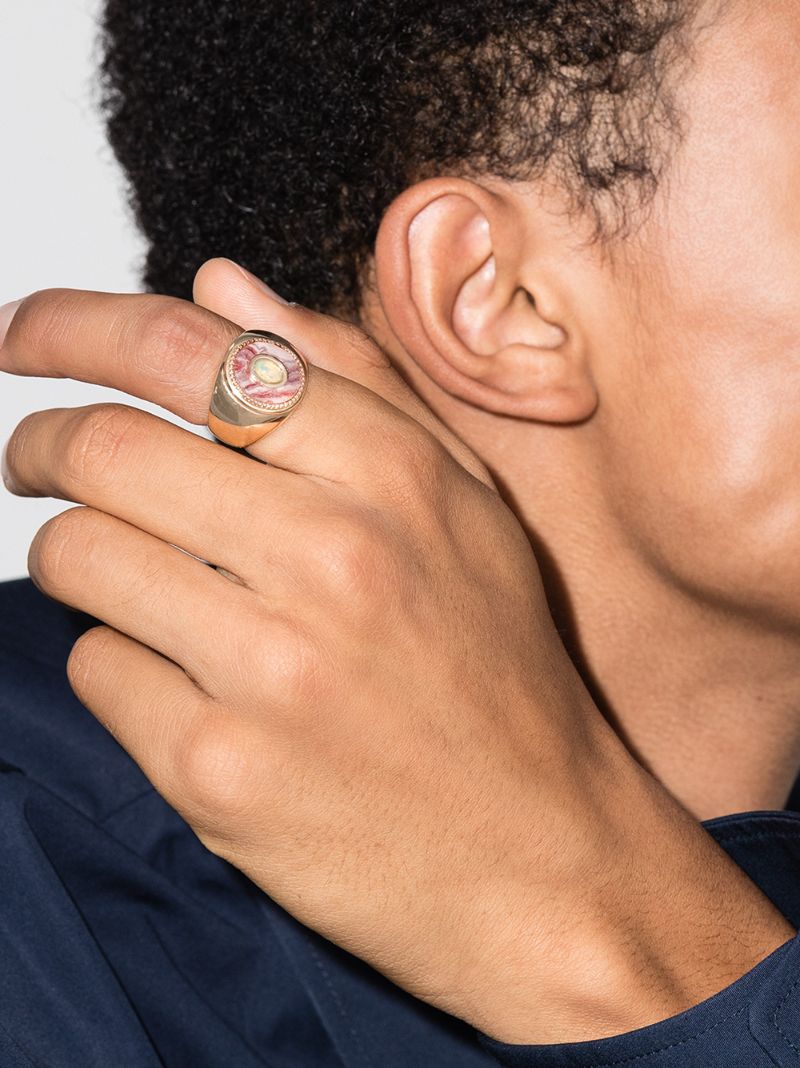 9k Yellow Gold Opal Ring