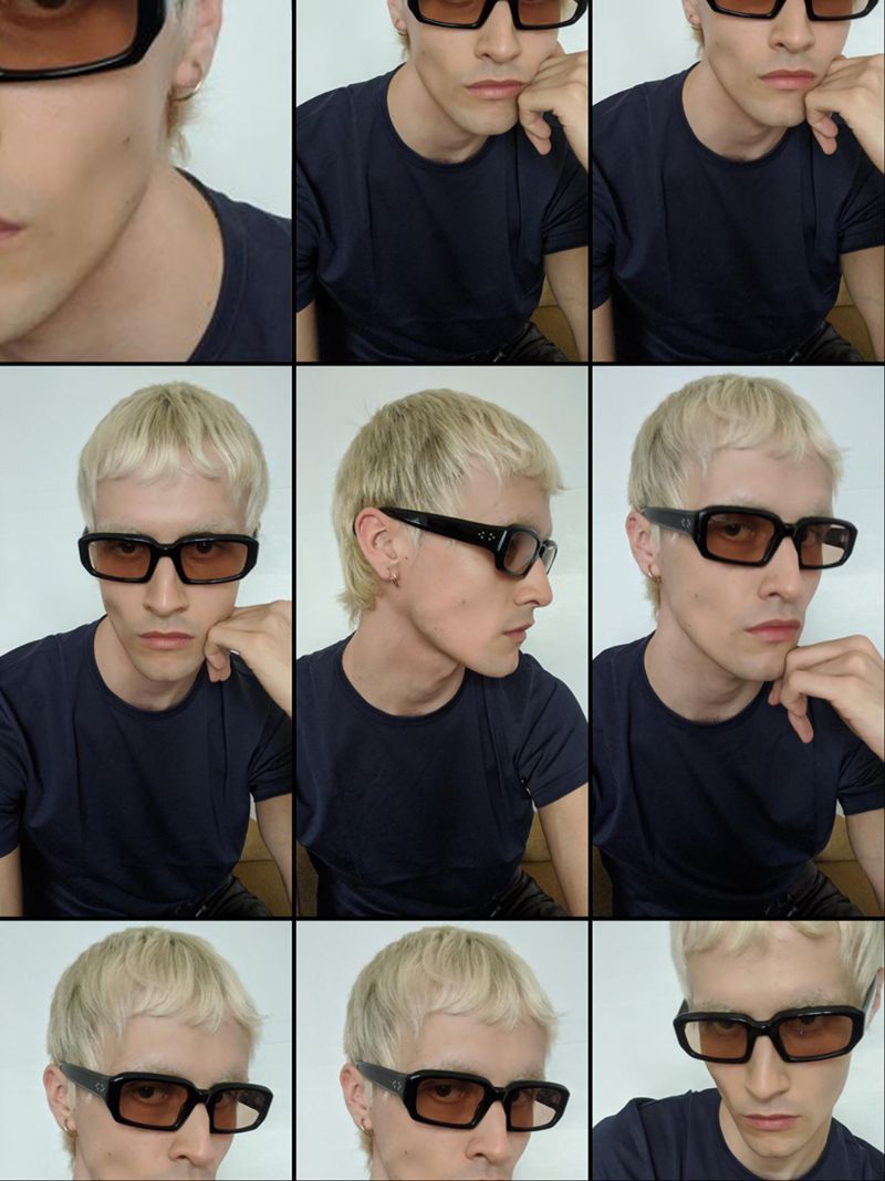 Black Mektoub Rectangle Sunglasses