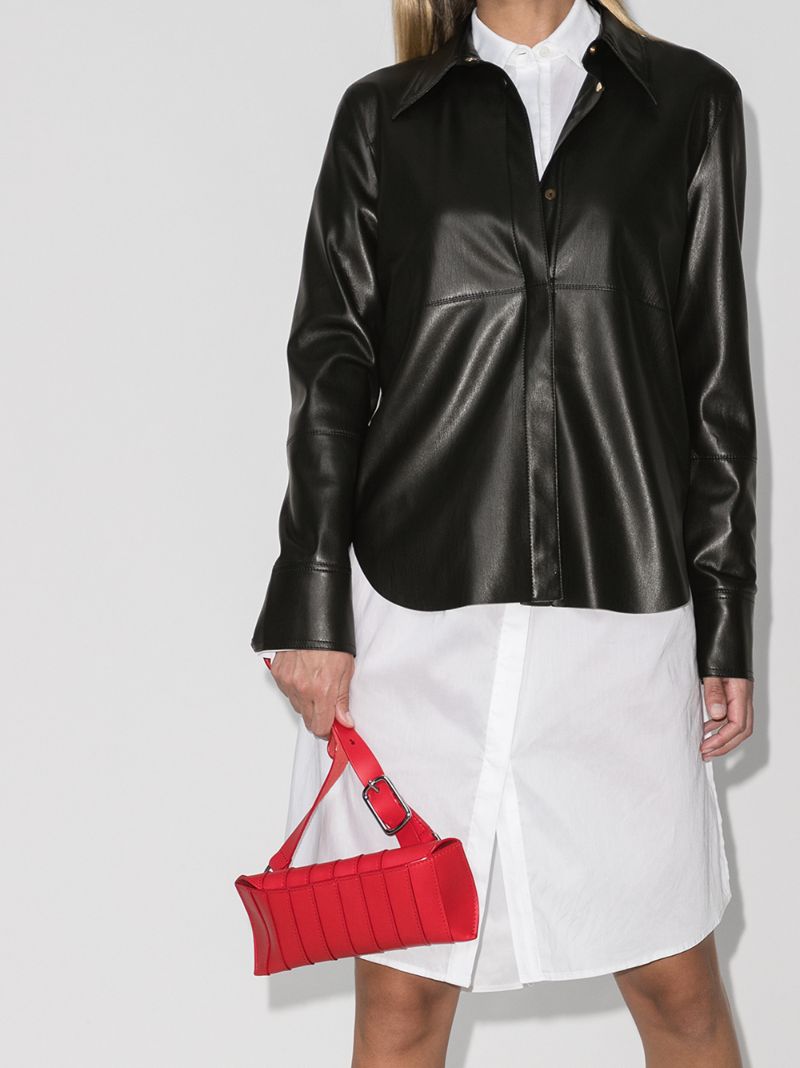 Naum Faux Leather Shirt