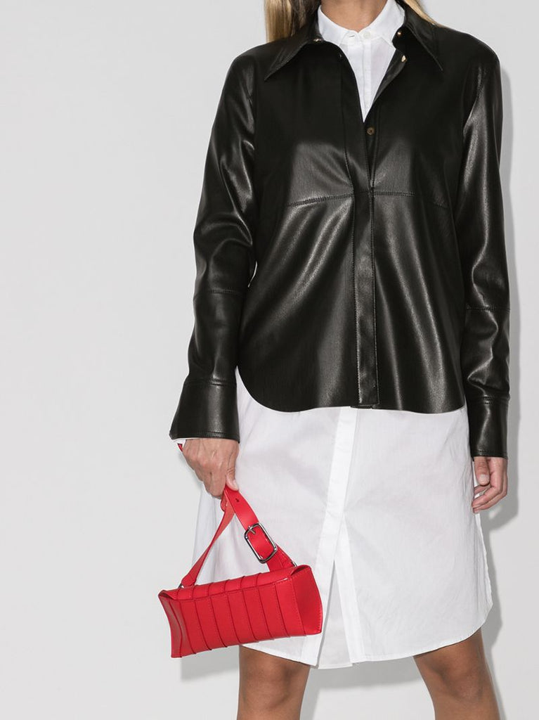 Naum Faux Leather Shirt