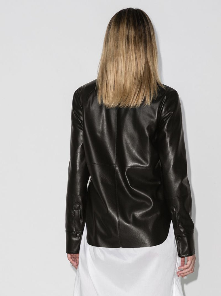 Naum Faux Leather Shirt