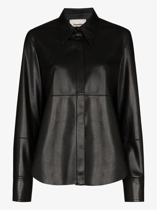 Naum Faux Leather Shirt