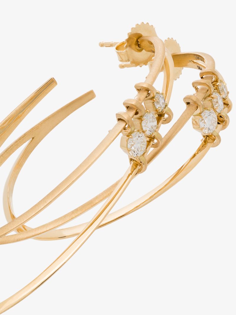 18k Yellow Gold Penelope Double Hoop Earrings