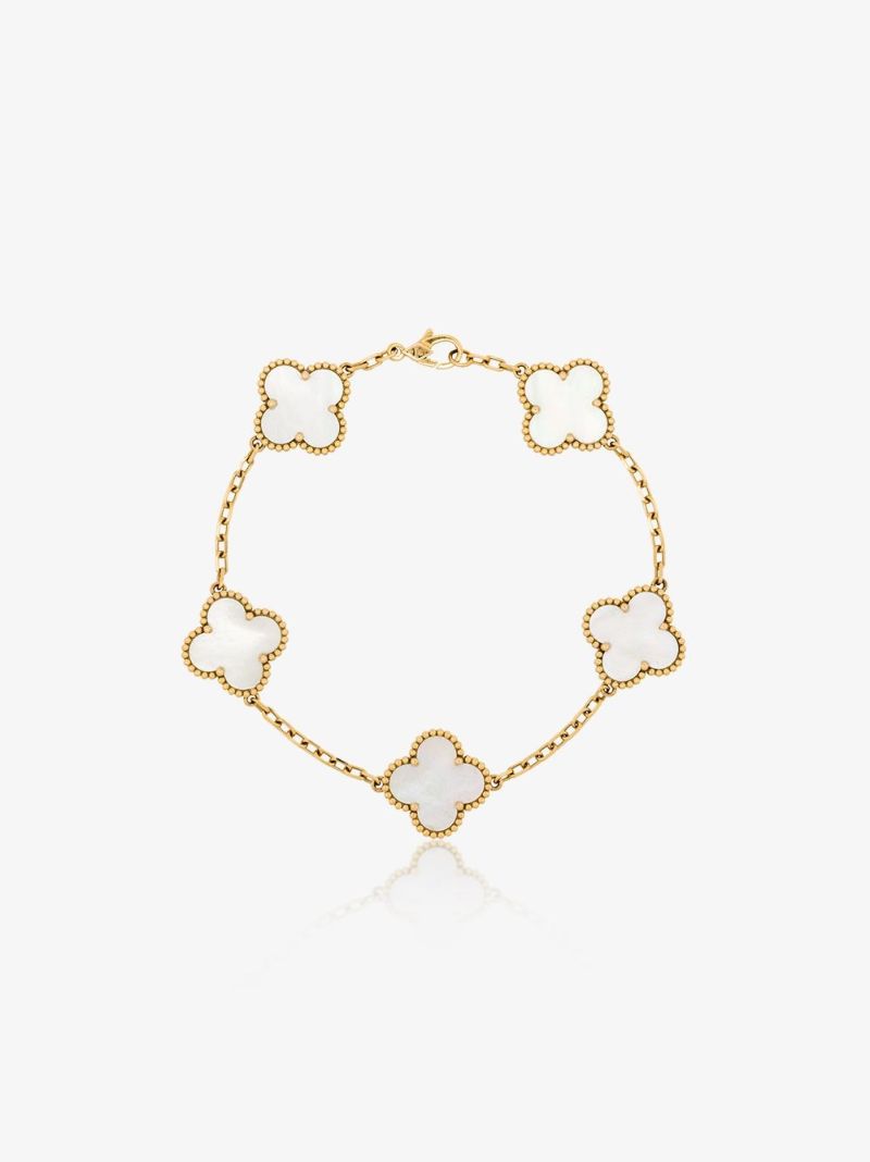18k Yellow Gold 2015 Pre-owned Van Cleef & Arpels Alhambra Bracelet