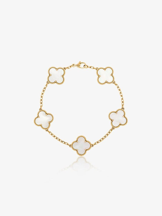18k Yellow Gold 2015 Pre-owned Van Cleef & Arpels Alhambra Bracelet