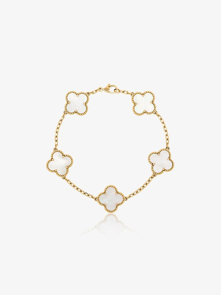 18k Yellow Gold 2015 Pre-owned Van Cleef & Arpels Alhambra Bracelet
