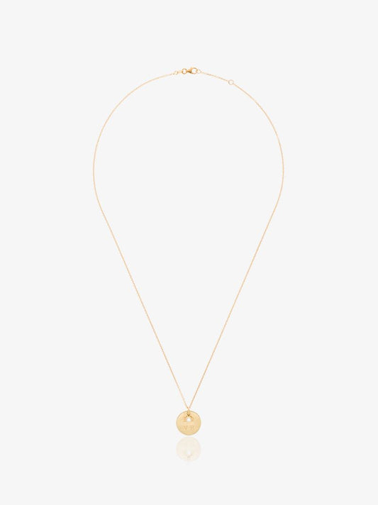 18k Yellow Gold Love Diamond Pendant Necklace