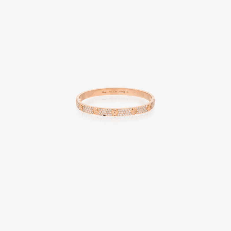 18k Rose Gold Customised Cartier Love Bracelet