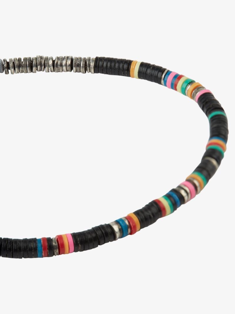 Sterling Silver African Beaded Bracelet