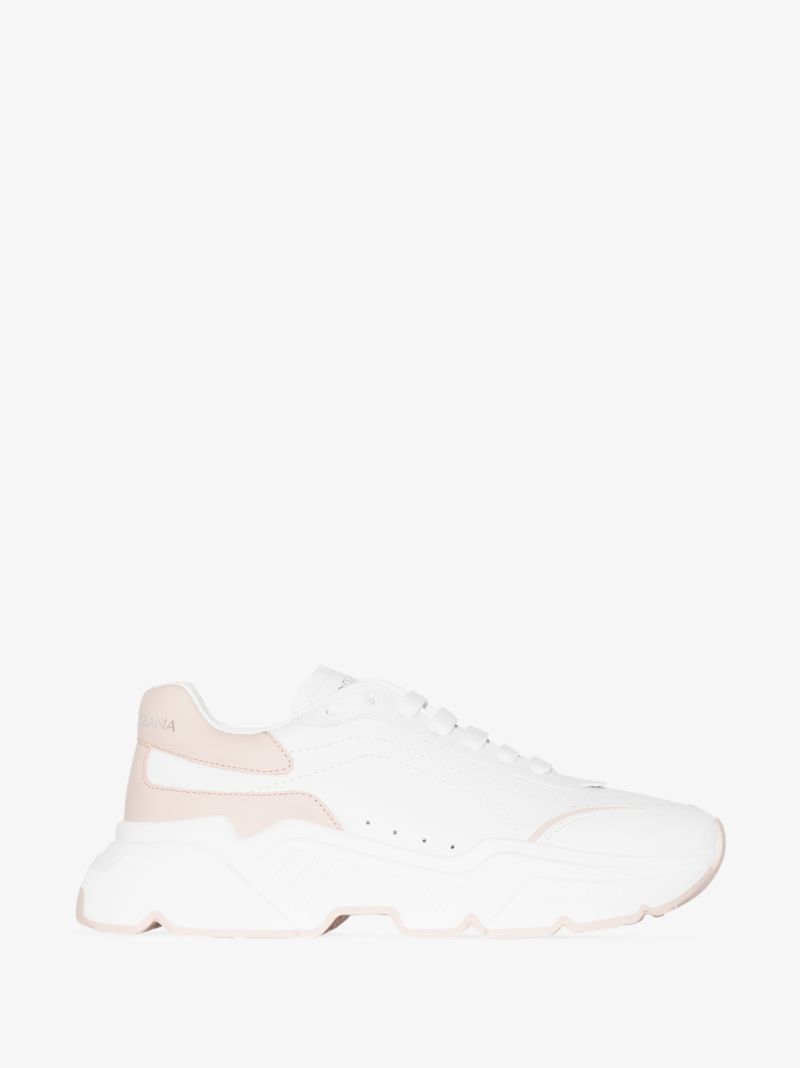 White Daymaster Low Top Leather Sneakers