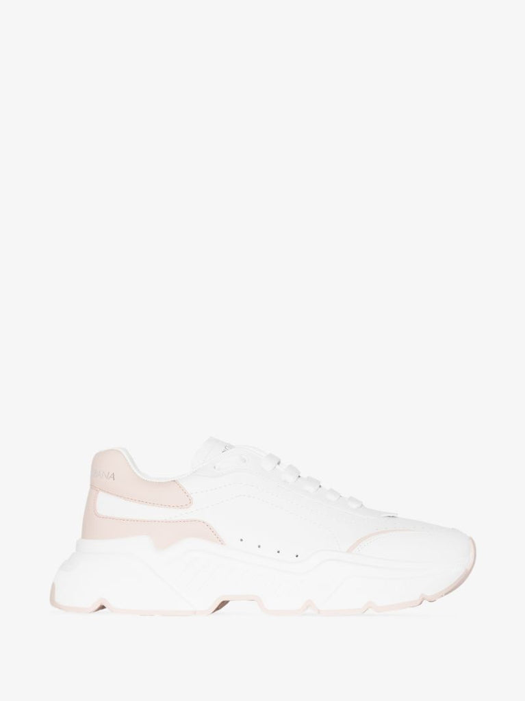White Daymaster Low Top Leather Sneakers