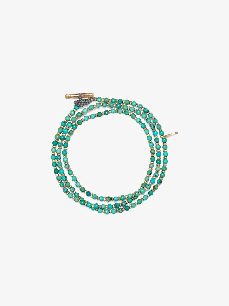 18k Yellow Gold the Agora Beaded Bracelet