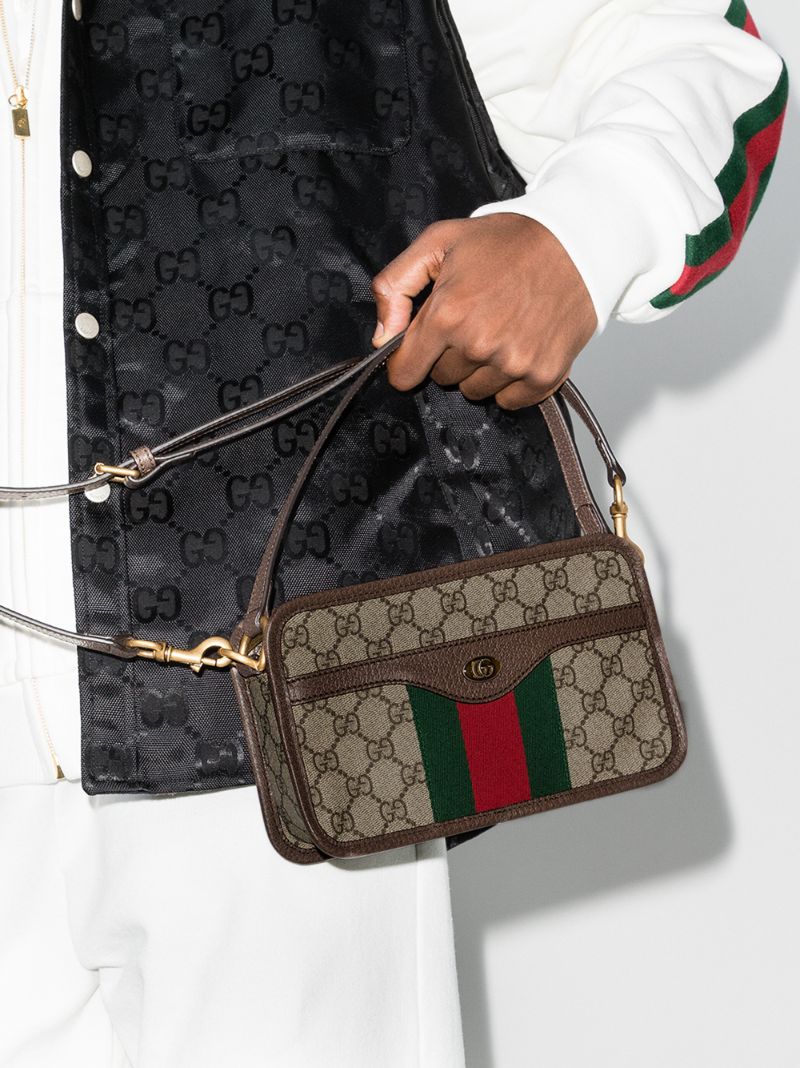 Brown Gg Supreme Shoulder Bag