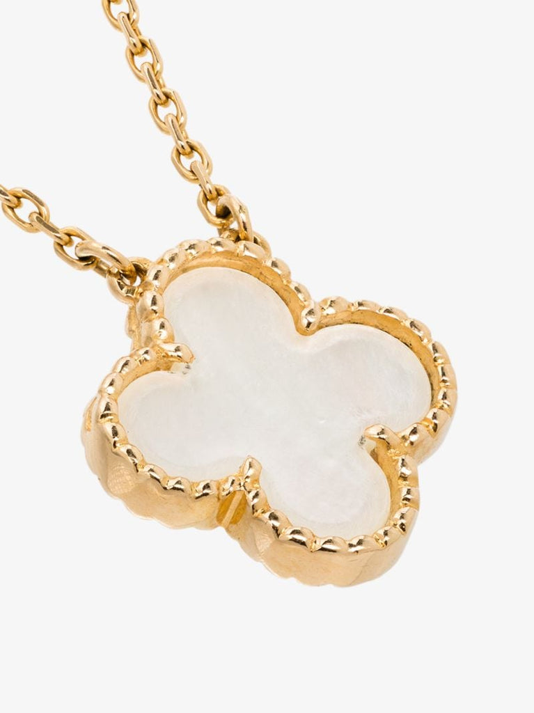 18k Yellow Gold 2016 Pre-owned Van Cleef & Arpels Alhambra Necklace