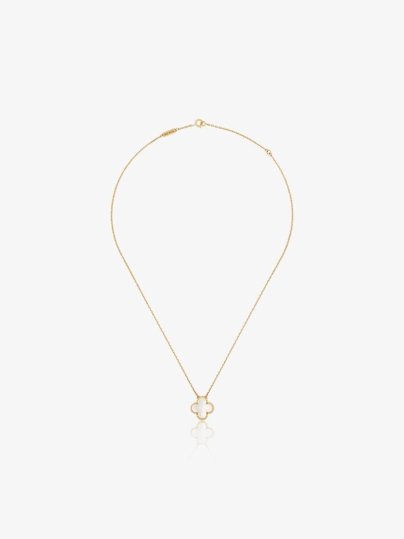 18k Yellow Gold 2016 Pre-owned Van Cleef & Arpels Alhambra Necklace