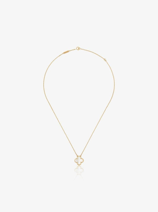 18k Yellow Gold 2016 Pre-owned Van Cleef & Arpels Alhambra Necklace