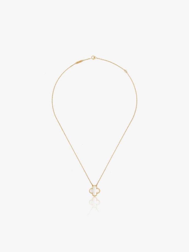 18k Yellow Gold 2016 Pre-owned Van Cleef & Arpels Alhambra Necklace