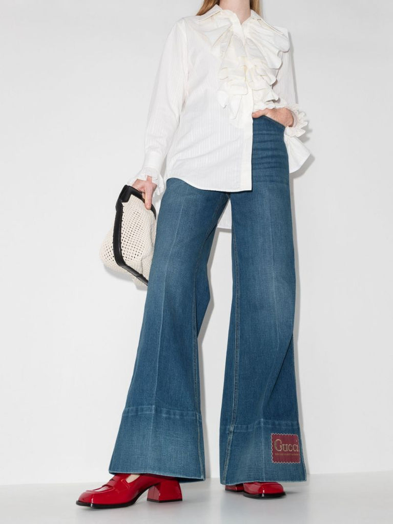 Blue Flared Jeans