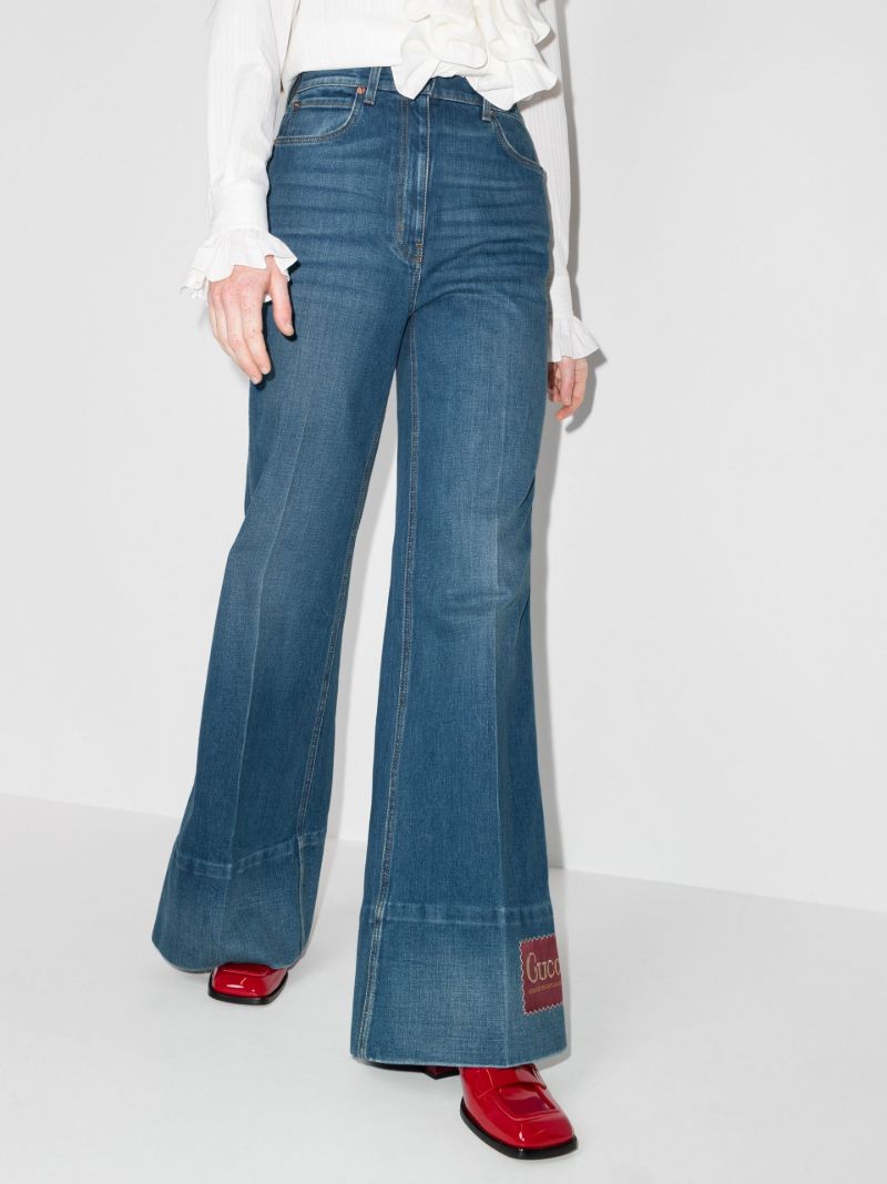 Blue Flared Jeans