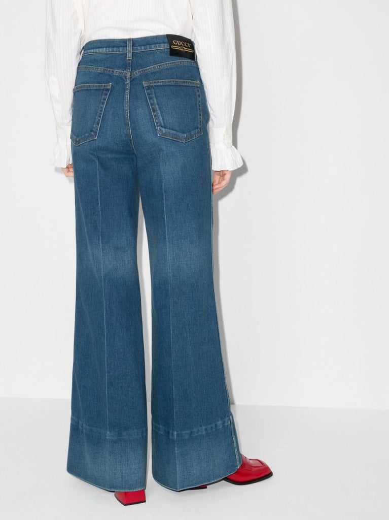 Blue Flared Jeans