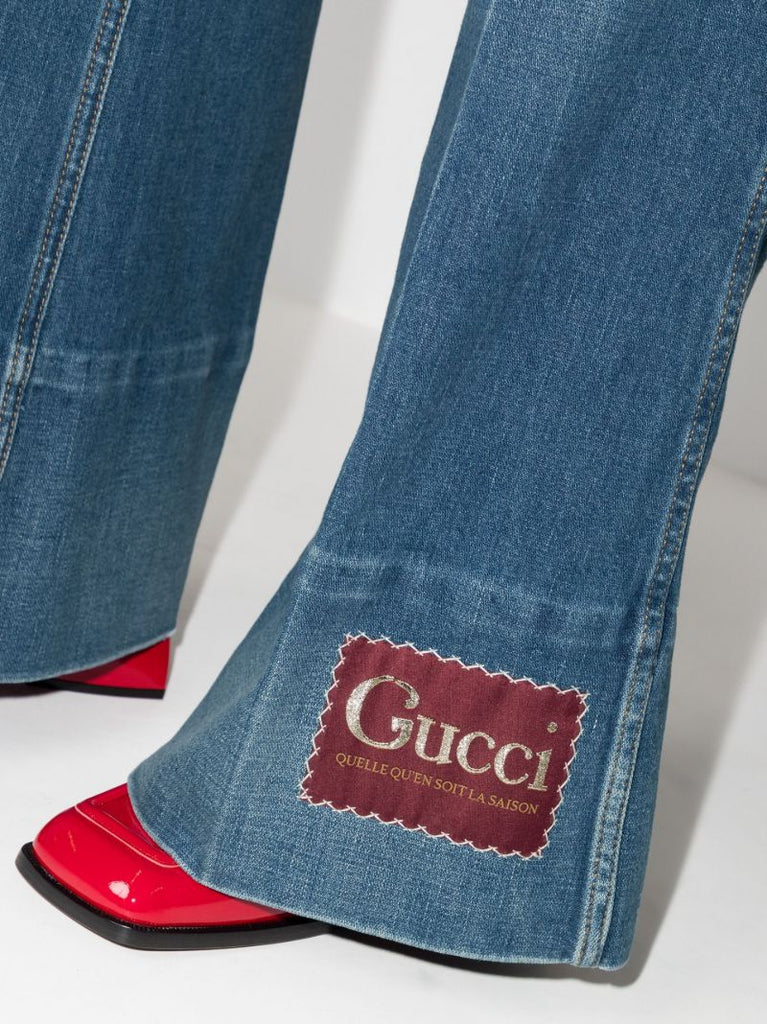 Blue Flared Jeans