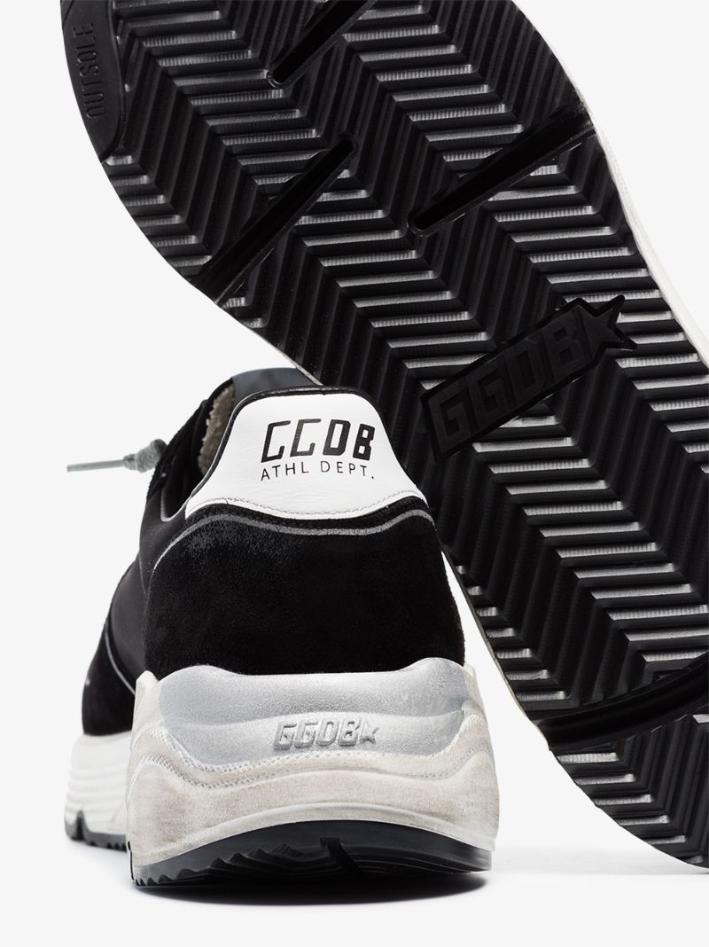 Black Running Soles Suede Sneakers