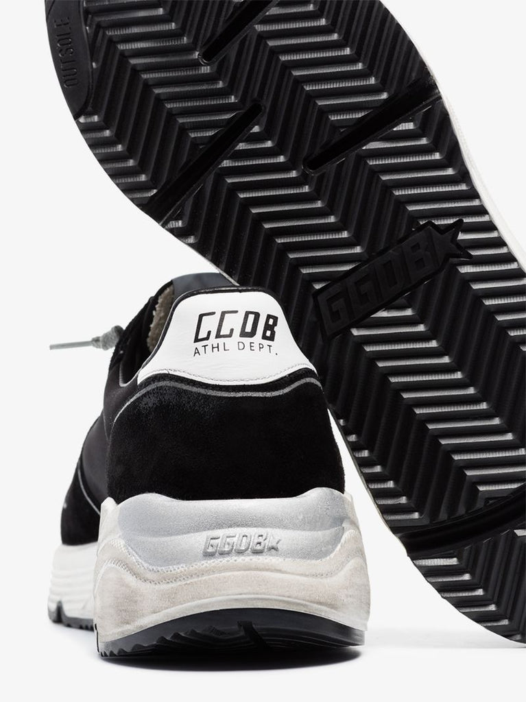 Black Running Soles Suede Sneakers
