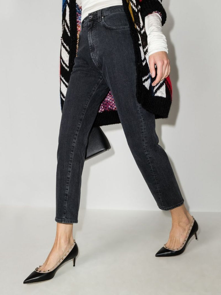 Rockstud Contrast-trim Pumps