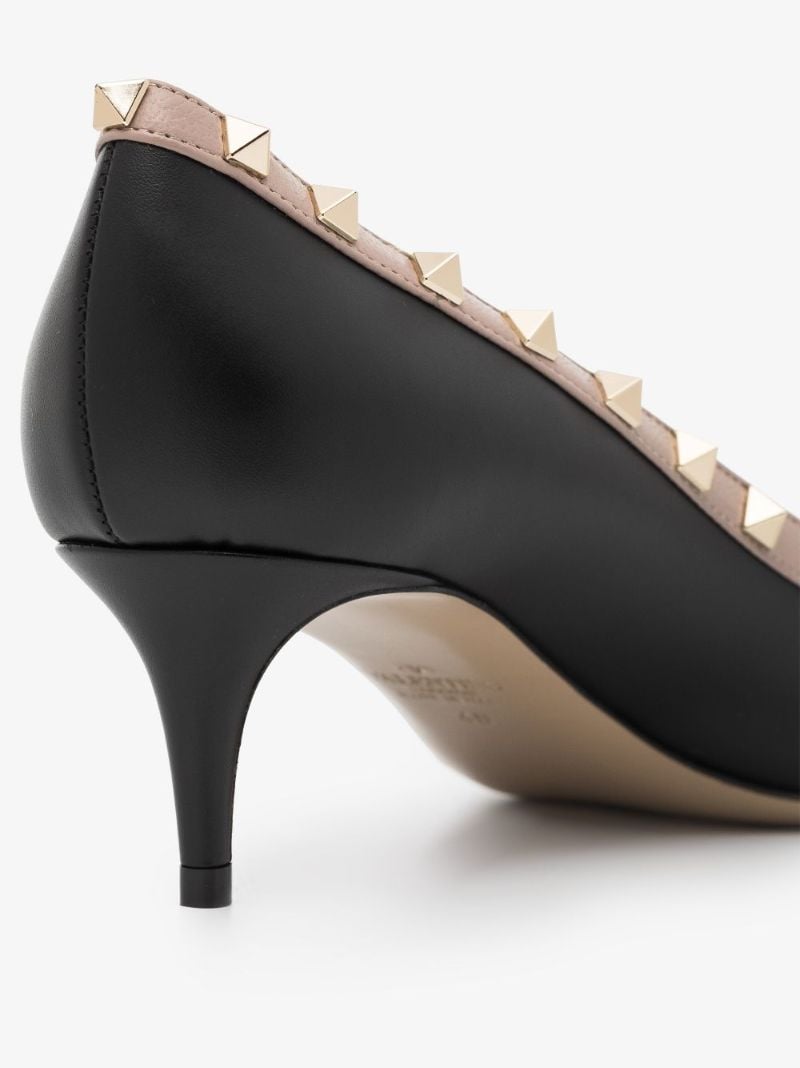 Rockstud Contrast-trim Pumps
