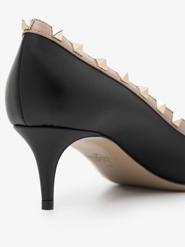 Rockstud Contrast-trim Pumps