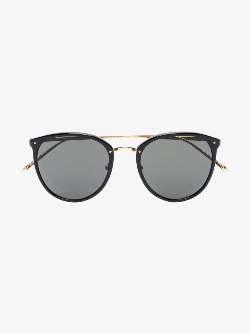 22k Gold-plated Calthorpe Round Sunglasses