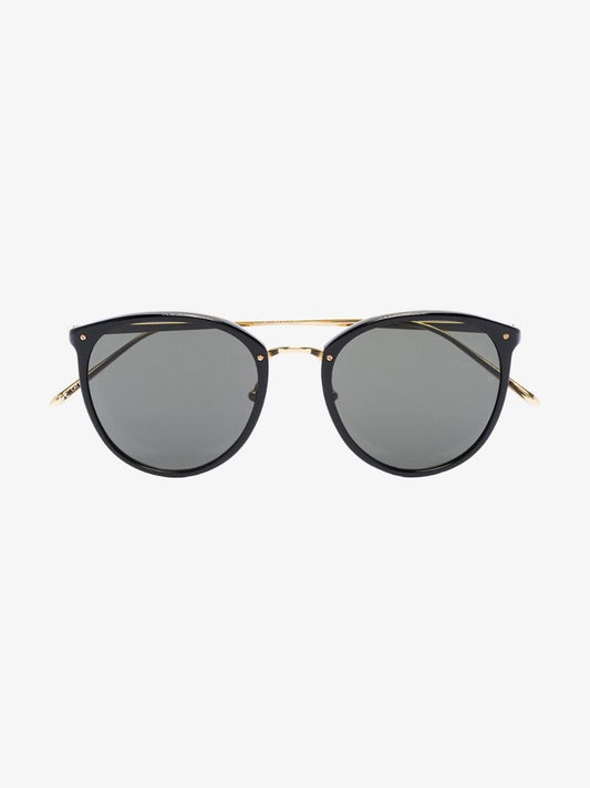 22k Gold-plated Calthorpe Round Sunglasses