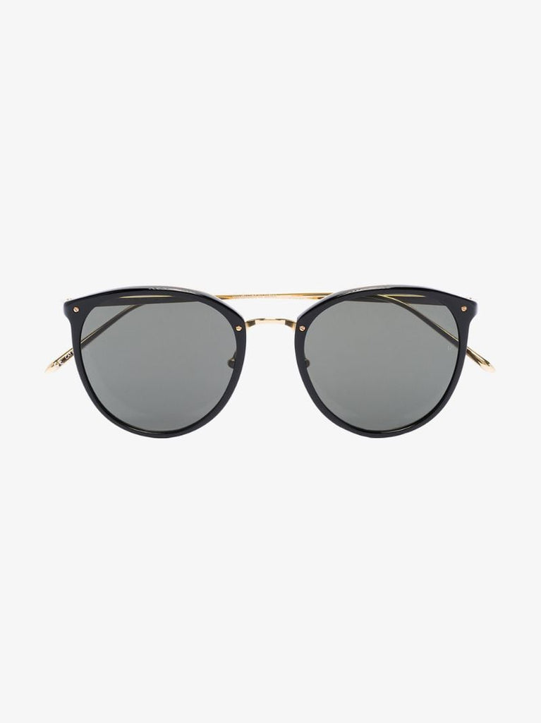 22k Gold-plated Calthorpe Round Sunglasses