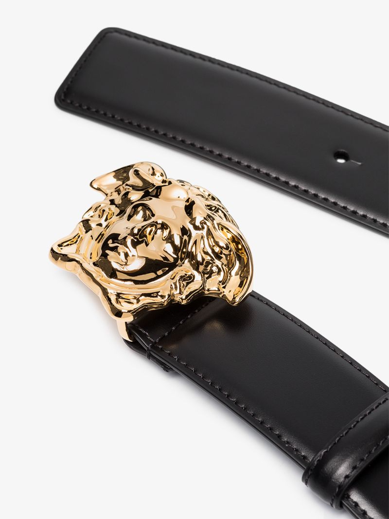 Black Medusa Buckle Belt