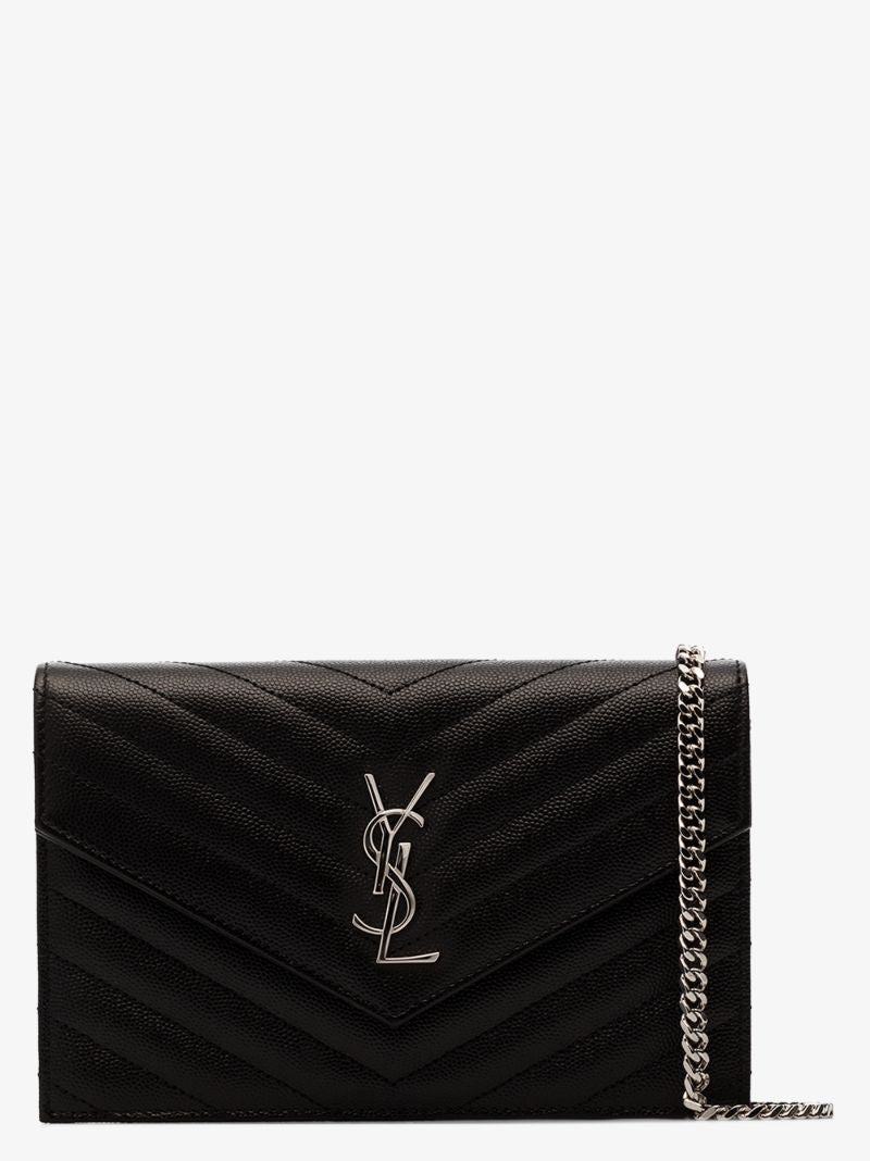 Black Monogram Leather Cross Body Bag