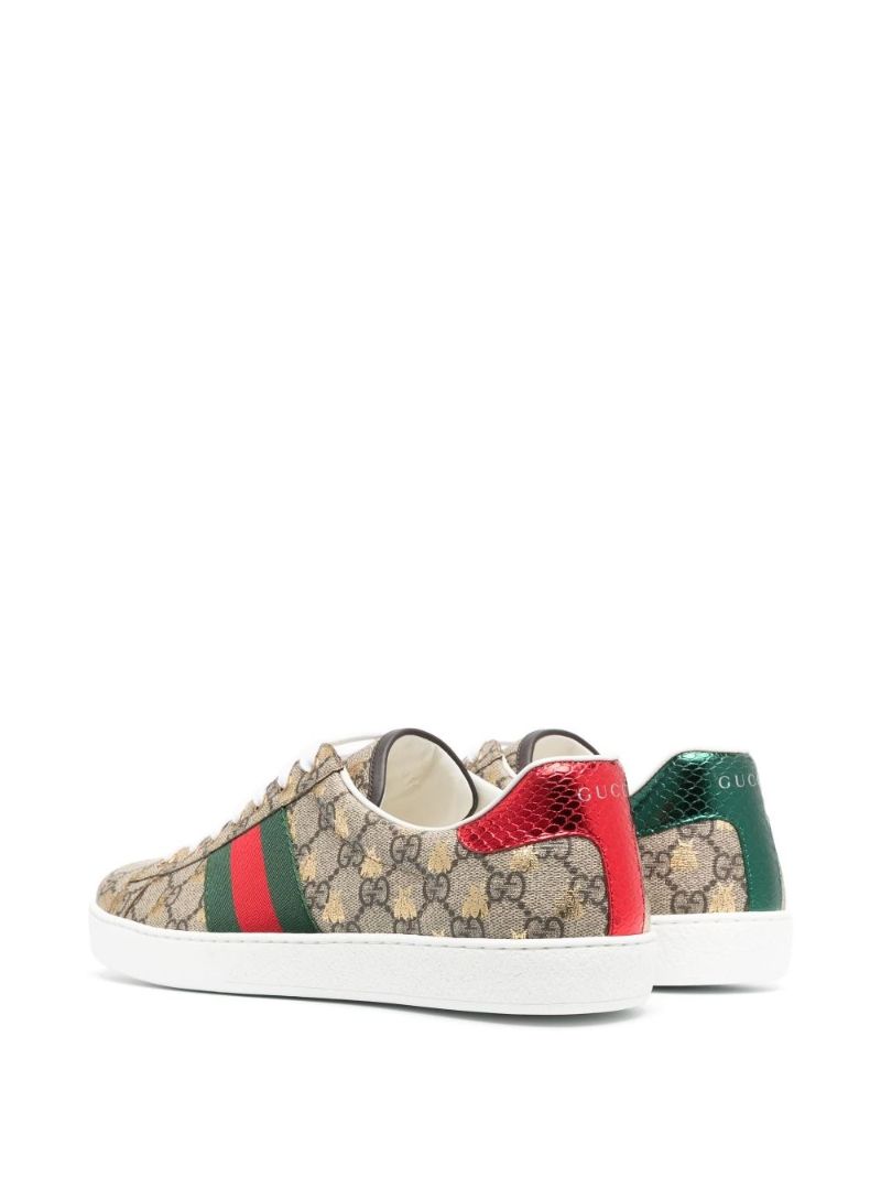 Neutral Ace Gg Supreme Bee Print Sneakers