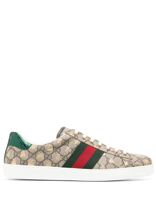 Neutral Ace Gg Supreme Bee Print Sneakers