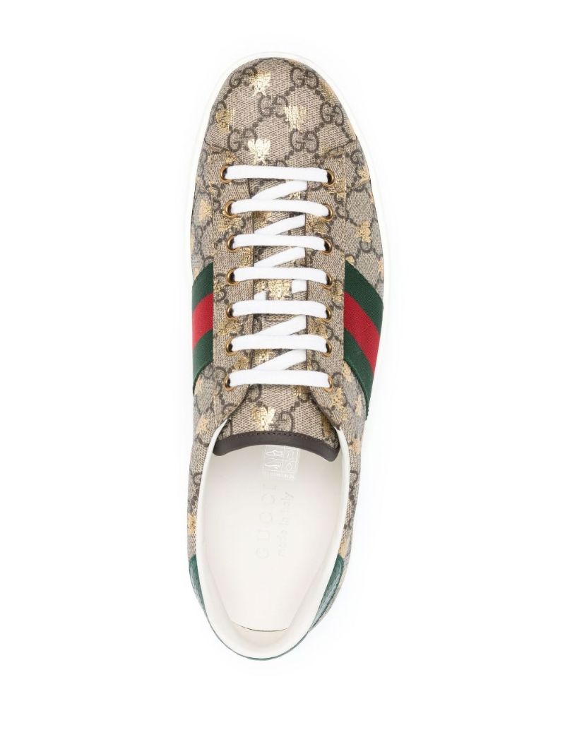 Neutral Ace Gg Supreme Bee Print Sneakers
