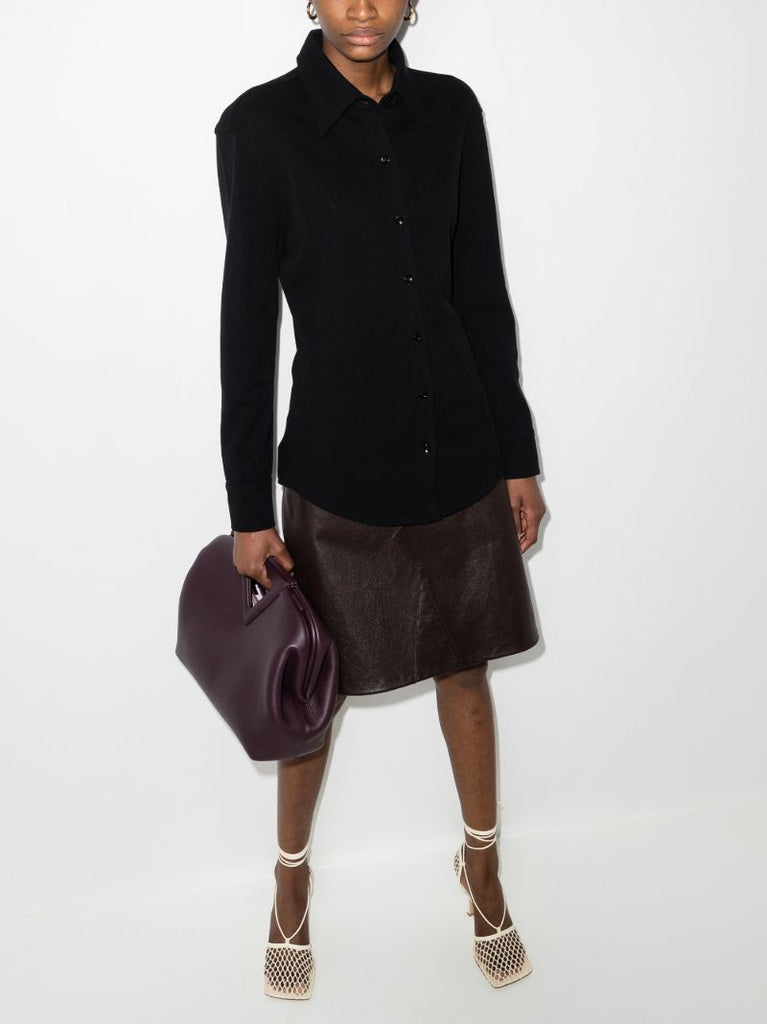 Button-down Knitted Shirt