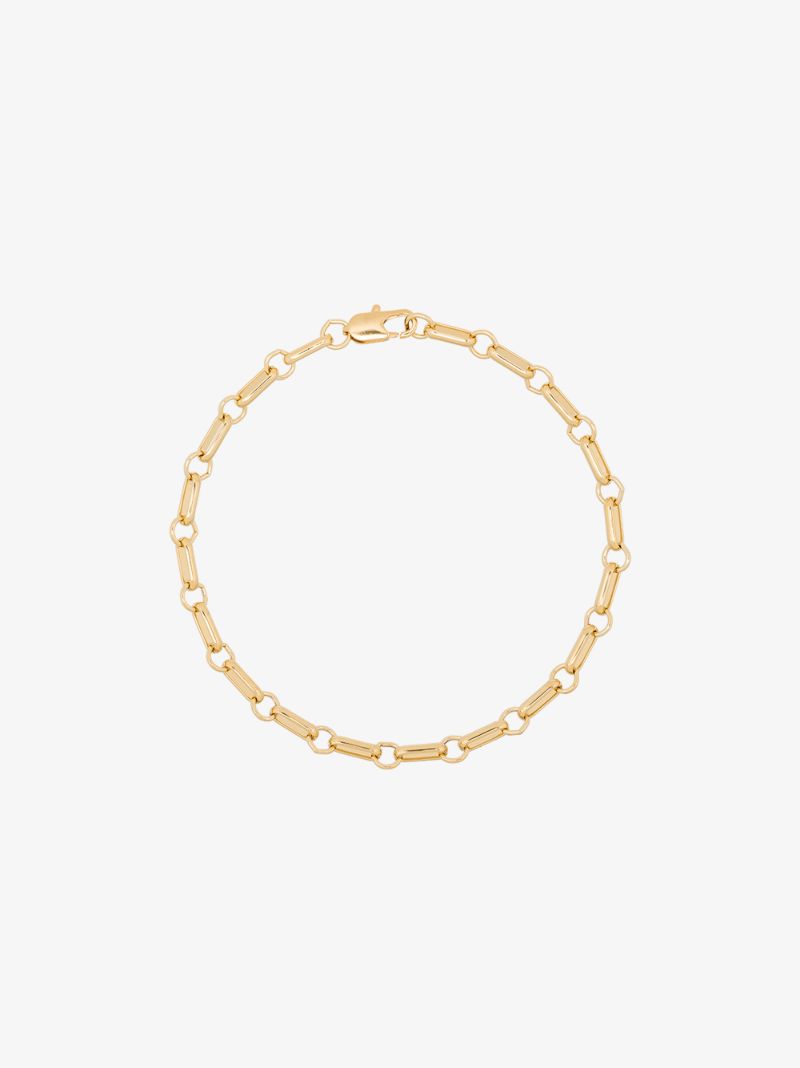Gold-plated Bar Chain Anklet