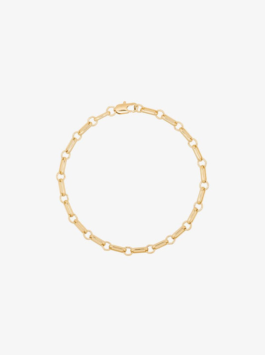 Gold-plated Bar Chain Anklet