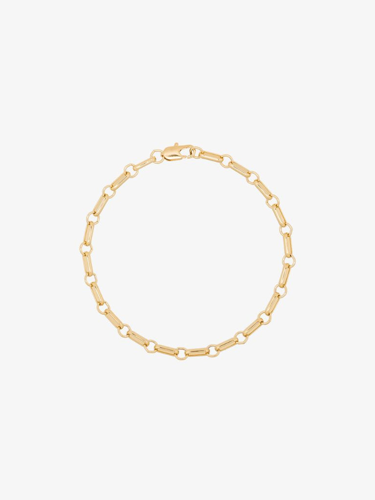 Gold-plated Bar Chain Anklet